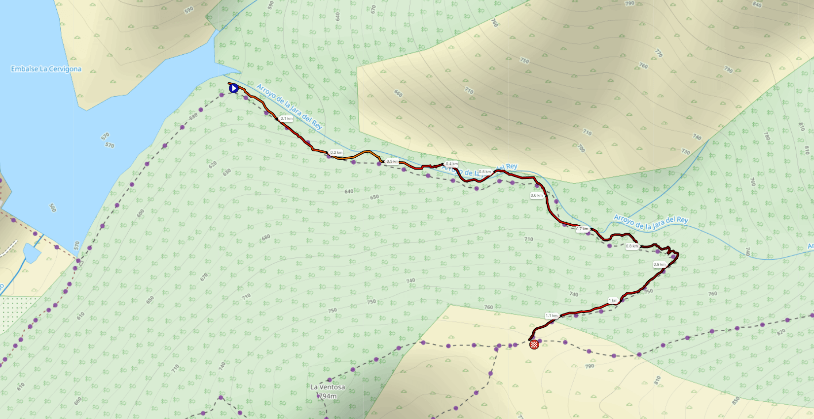 Jara del Rey 📈 UPHILL [CxM: Sierra de Gata ▸Acebo #2] (mapa)