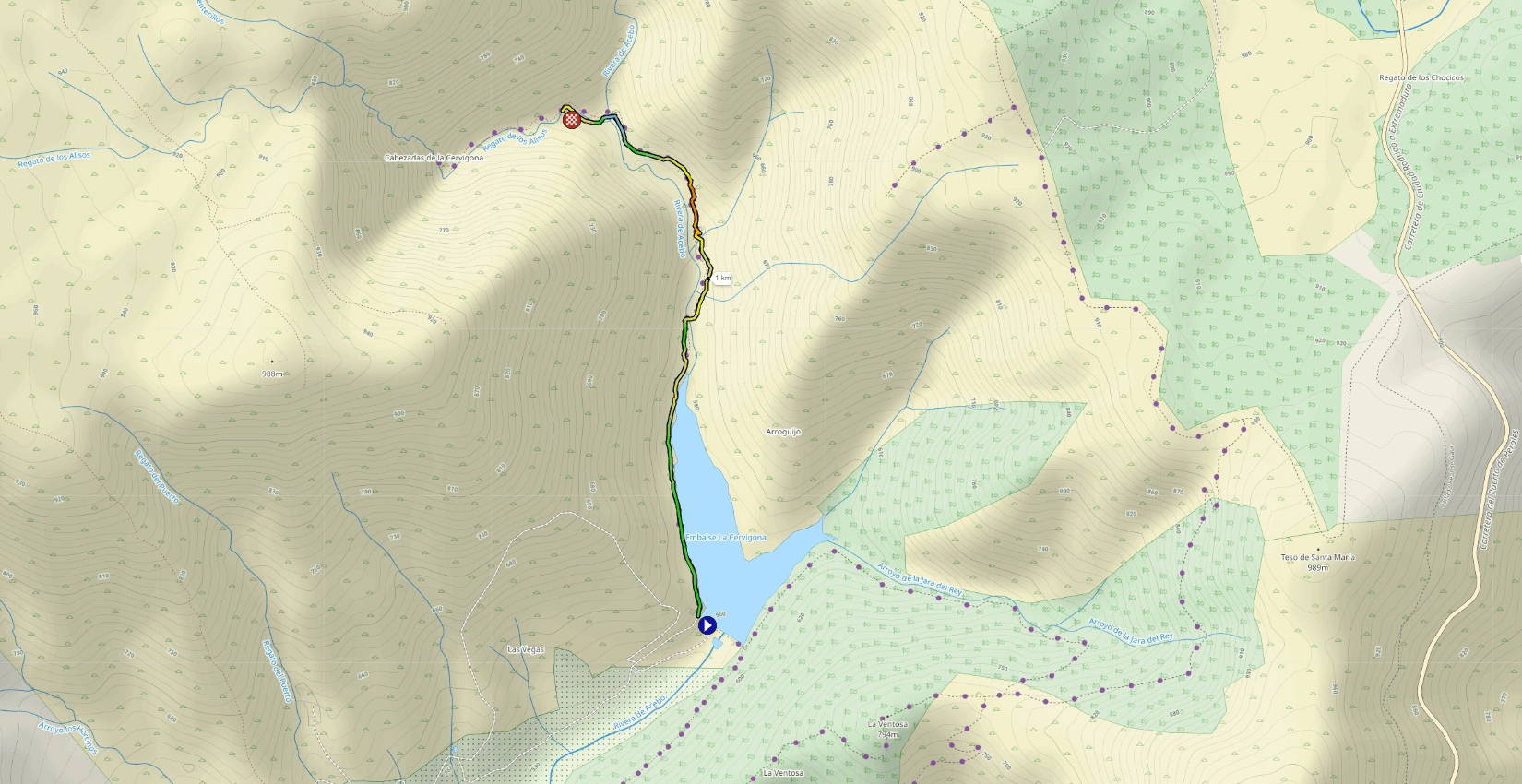 Fábrica de la luz 🔥 SPRINT [CxM: Sierra de Gata ▸Acebo #3] (mapa)